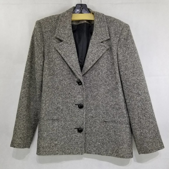 Vintage Gever Originals Jacket Blazer Gray Button Front No tag for Size - Picture 1 of 12